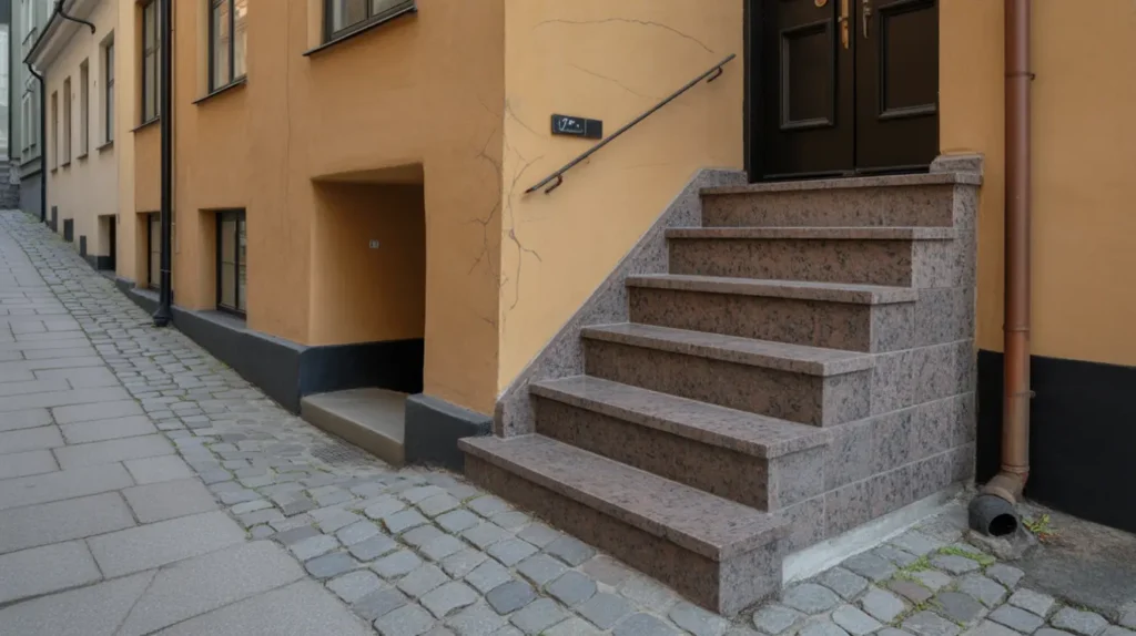 renovering av entr trappa i granit p s dermalm rikst ckande